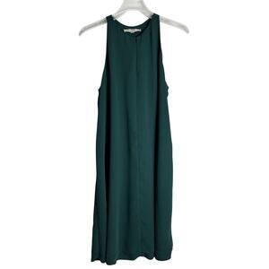 Ann Taylor Loft Hunter Green Tank Keyhole Dress size Small